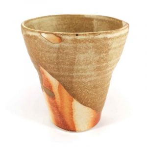 Mazagran japonés en cerámica, beige marrón naranja - RANDAMU
