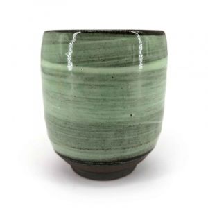 Taza de té de cerámica japonesa, tonos de verde - NYUANSU