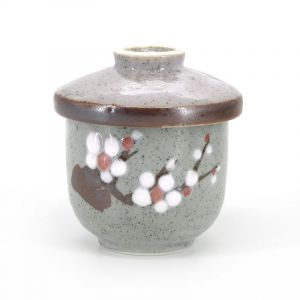 Taza de cerámica japonesa con tapa - HAIRO NO KABA - gris