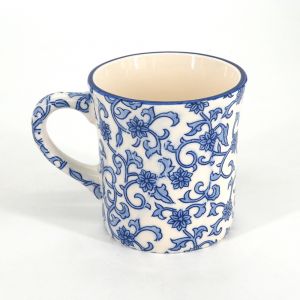 Taza de cerámica japonesa - KARAKUSA AO